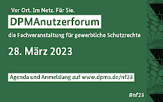 DPMAnutzerforum 2023 Livestream Agenda Seminare anmeldung